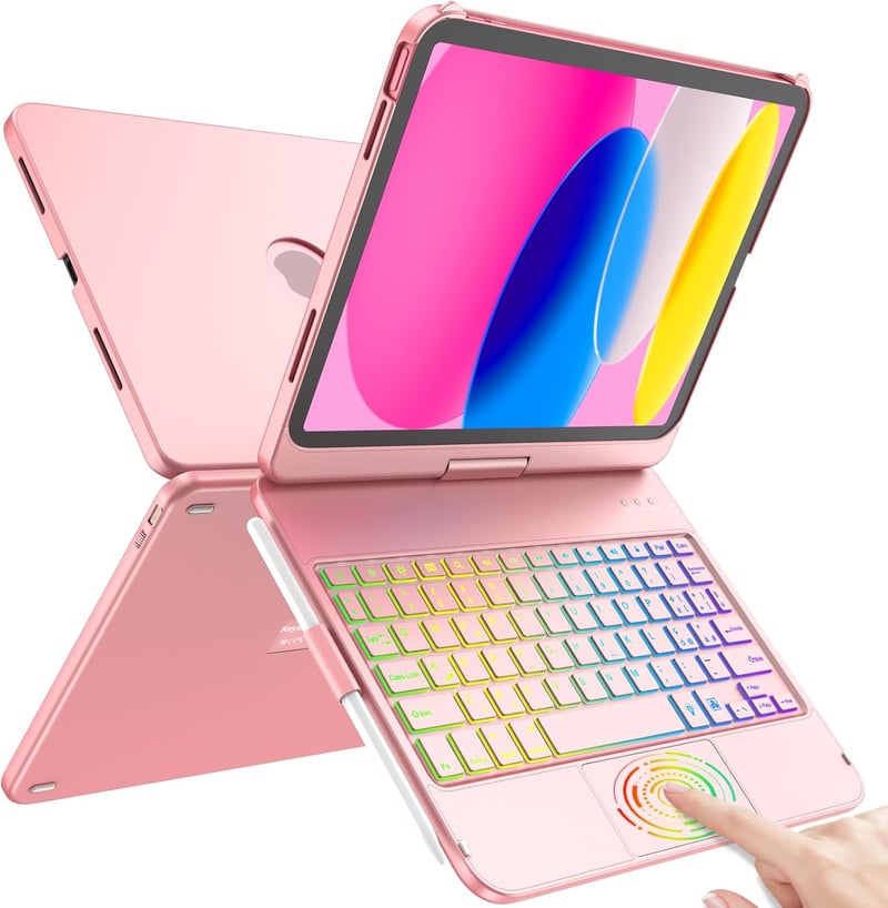 TQQ Tok Billentyűzettel - Tablet és Laptop Védőtok Billentyűzet Funkcióval