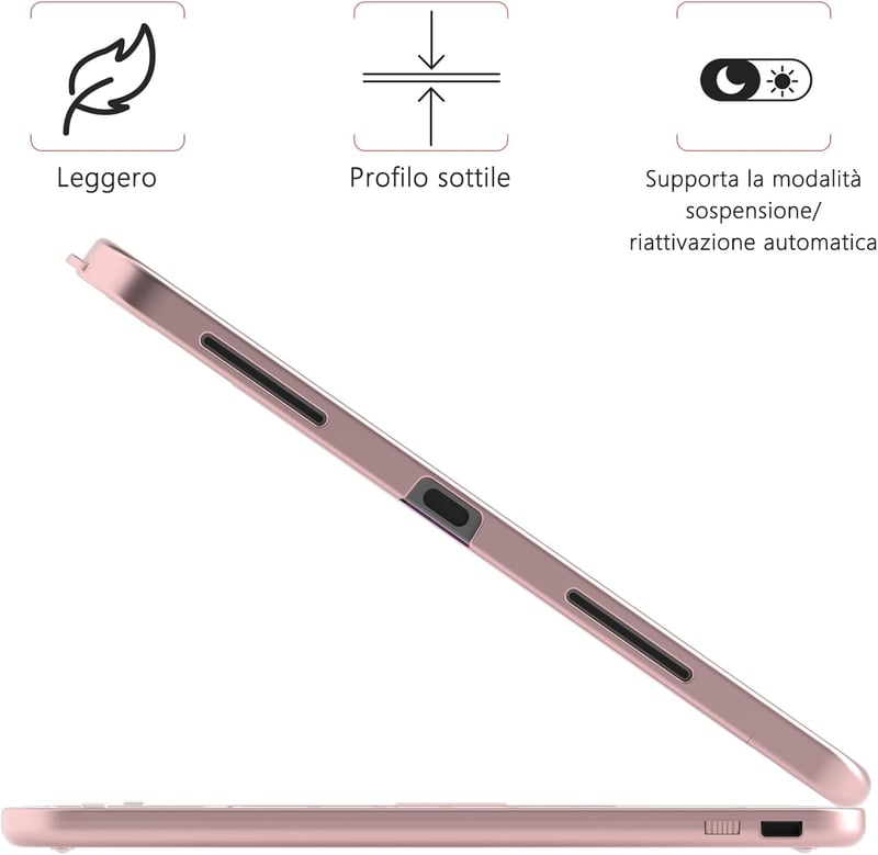 TQQ Tok Billentyűzettel - Tablet és Laptop Védőtok Billentyűzet Funkcióval