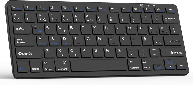 TQQ Wireless Billentyűzet Fekete - Vezeték Nélküli Gamer Billentyű