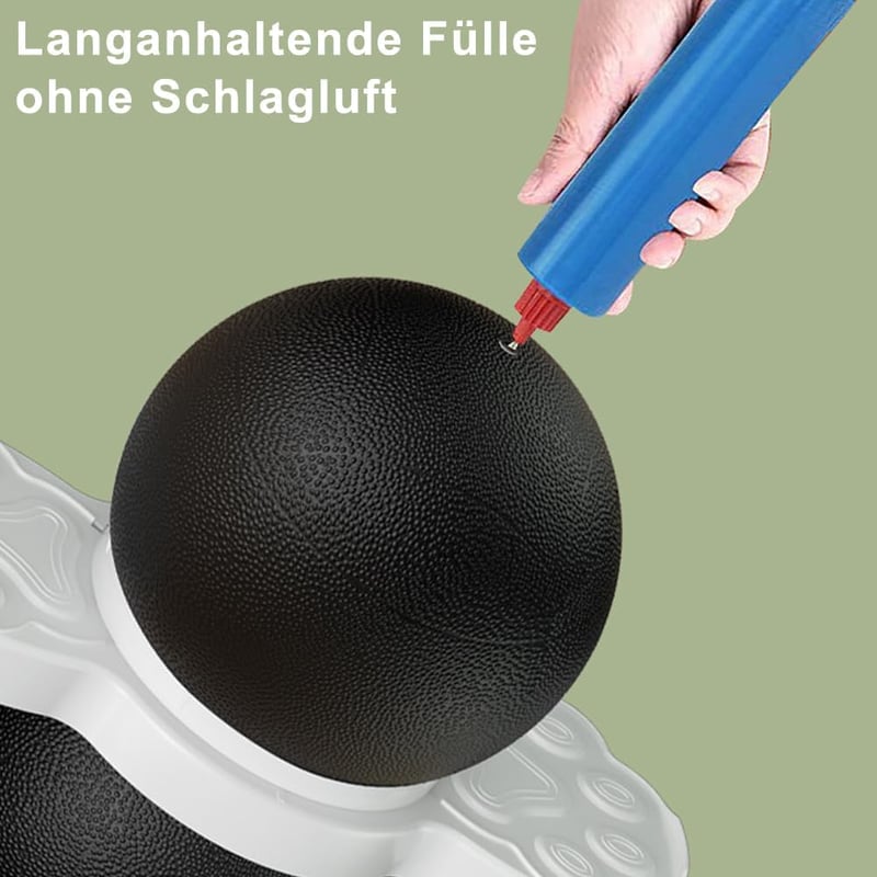 TQUEG Pogo Jumper Ugrálólabda Fogantyúval és Pumpa 100kg Terhelhetőség Fekete