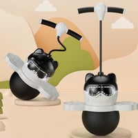 TQUEG Pogo Jumper Ugrálólabda Fogantyúval és Pumpa 100kg Terhelhetőség Fekete 1