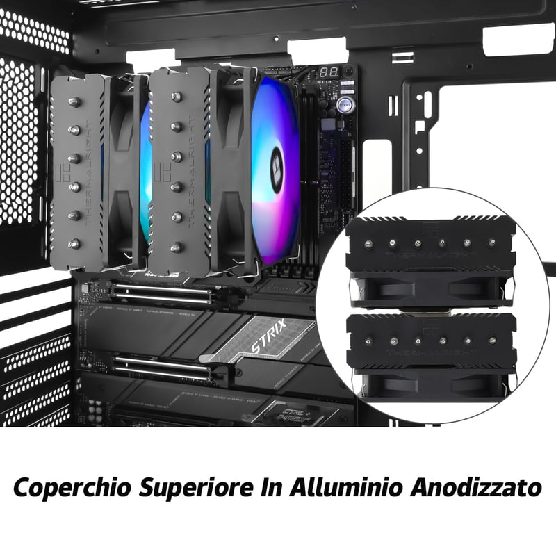 TR Peerless Assassin 120 SE ARGB CPU hűtő, 6 heatpipe, AMD AM4/AM5/Intel