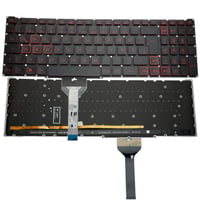 Tastatură Laptop Trade-Shop Layout Unguresc QWERTZ cu Iluminare Roșie - Compatibilă Acer Nitro 5 AN515-57 AN517-41 AN517-45 AN517-51 1