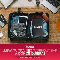 TRAINEX Edzőrúd Szett 4 Ellenállási Szinttel - Ajtórögzítővel és Latex Gumiszalagokkal Erőnléti Edzéshez, Fitness Gyakorlatokhoz, Otthoni To 6