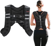 TrainHard 10 kg Súlymellény - X-Stílusú Edzőmellény Erőnléti Edzéshez, Futáshoz, Fitness Tréninghez - Állítható Neoprén Súlyruházat 1