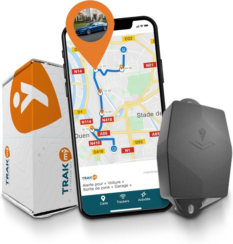 TRAKmy Vezeték nélküli GPS nyomkövető autóhoz, 5 év élettartam, 1 év előfizetés