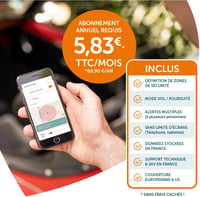 TRAKmy Vezeték nélküli GPS nyomkövető autóhoz, 5 év élettartam, 1 év előfizetés 3