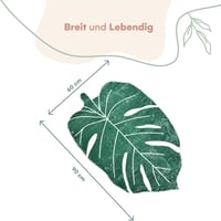 TranquilBeauty fürdőszobai szőnyeg leveles mintás zöld-fehér 60x90 cm 2
