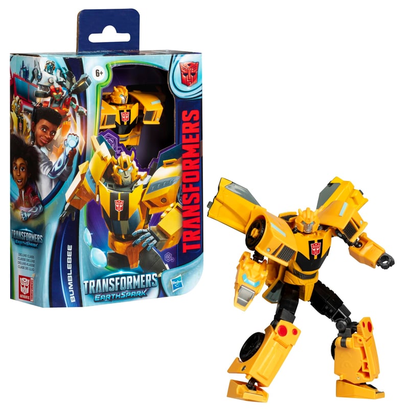 Figurină de acțiune Transformers EarthSpark Deluxe Bumblebee 12,5 cm – Jucărie robot transformabilă pentru copii de la 6 ani