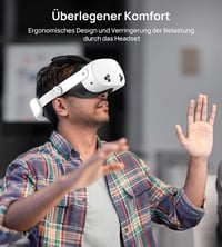 TRANSNOVO fejpánt 10000mAh akkuval Meta Quest 3/3S VR headsetre 5