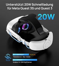 TRANSNOVO fejpánt 10000mAh akkuval Meta Quest 3/3S VR headsetre 3