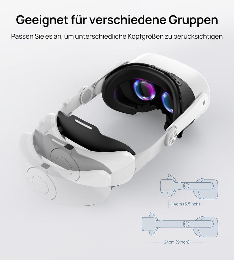 TRANSNOVO fejpánt 10000mAh akkuval Meta Quest 3/3S VR headsetre