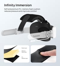 TRANSNOVO Elite fejpánt Meta Quest 2 VR-hez, 6000 mAh akkumulátorral, LED kijelzővel 6