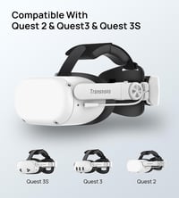 TRANSNOVO Elite fejpánt Meta Quest 2 VR-hez, 6000 mAh akkumulátorral, LED kijelzővel 4