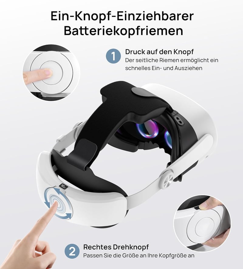 TRANSNOVO VR Kontroller Bővítőrúd Meta Quest 3/3S-hez Biztonsági Szíjjal
