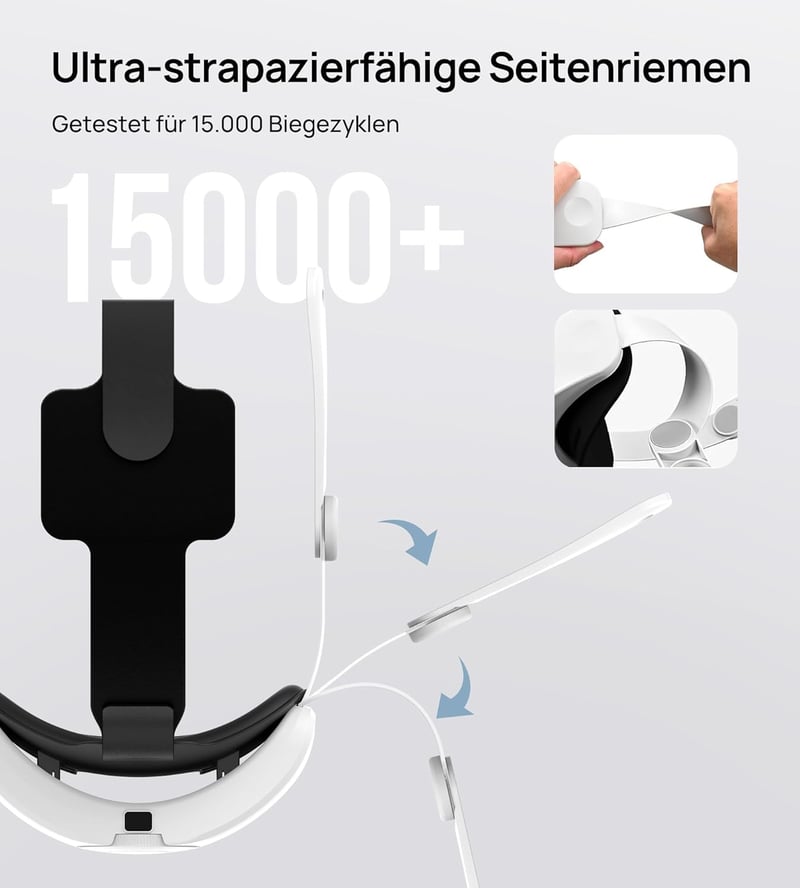 TRANSNOVO VR Kontroller Bővítőrúd Meta Quest 3/3S-hez Biztonsági Szíjjal