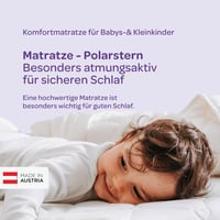 Träumeland Polarstern baba matrac 60x120 cm, kétoldalas, Oeko-Tex 100 tanúsított, integrált nedvességvédő huzattal 5