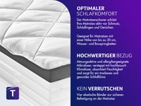 Protecție pentru saltea Traumnacht Comfort, respirabilă, 180x200 cm, topper, pentru saltele cu înălțimea de până la 30 cm, certificată Oeko-Tex, recomandată persoanelor alergice, produs german 3