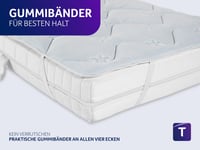 Chránič matraca Traumnacht Cool Comfort 140x200 cm, biely, letný-zimný, priedušný poťah z mäkkej dvojitej látky, certifikát Oeko-Tex 100 5