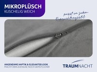 Pernă de Dormit Exclusivă Traumnacht cu Spumă cu Memorie pentru Reducerea Presiunii, 40x60 cm, Gri, Certificare Öko-Tex, Standard de Calitate German 6