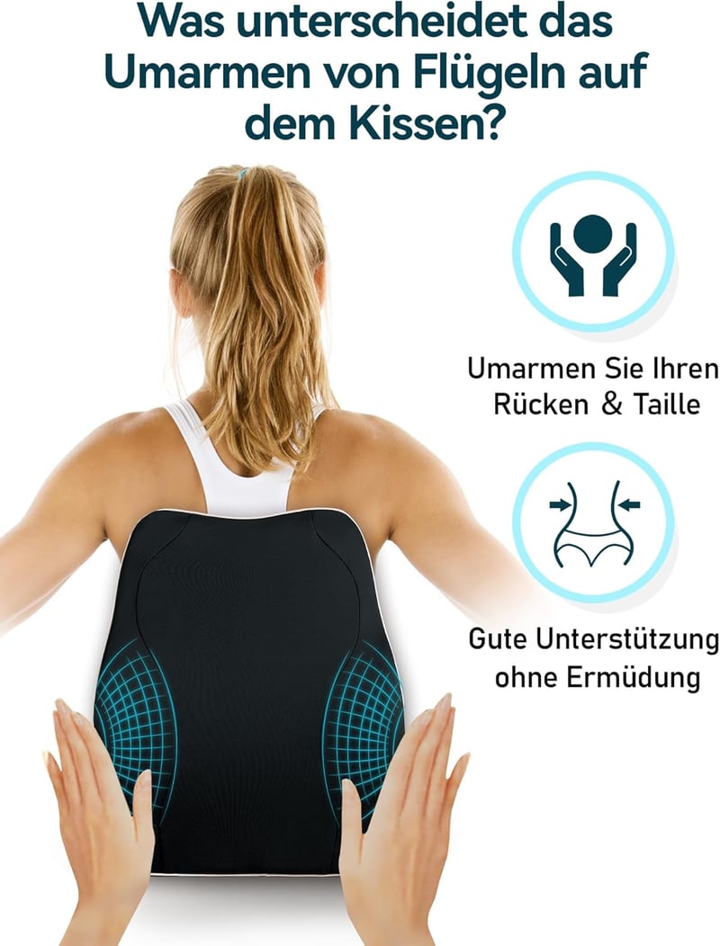 Travel Ease Ergonomikus Memory Foam Deréktámasz Párna Irodai Székhez - Fekete, Bőrbarát Huzattal, Kényelmes Testtartásért

AI: I've created 