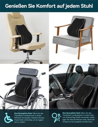 Travel Ease Ergonomikus Memory Foam Deréktámasz Párna Irodai Székhez - Fekete, Bőrbarát Huzattal, Kényelmes Testtartásért

AI: I've created  7