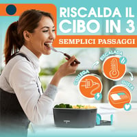 TRAVELISIMO elektromos ételmelegítő lunchbox 80 W, 1,5 L, 12V/24V/230V 4