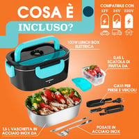 TRAVELISIMO elektromos ételmelegítő lunchbox 80 W, 1,5 L, 12V/24V/230V 5