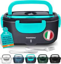TRAVELISIMO elektromos ételmelegítő lunchbox 80 W, 1,5 L, 12V/24V/230V 1