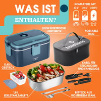 TRAVELISIMO XXL Elektromos Ételmelegítő 1.8L 100W 12V/24V/220V 5