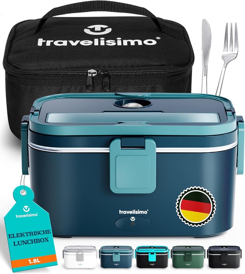 TRAVELISIMO XXL Elektromos Ételmelegítő 1.8L 100W 12V/24V/220V