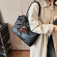 Travistar női bőr táska kávé színű shopper bag vállpántos elegáns retro 9