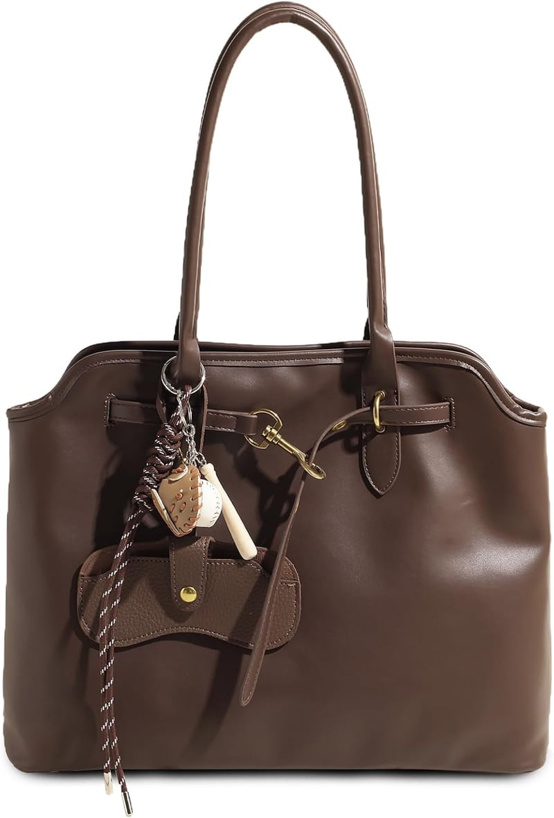Travistar női bőr táska kávé színű shopper bag vállpántos elegáns retro