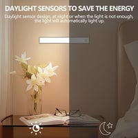 Trayvespace 30 cm-es LED Szekrényvilágítás 2 db - 1000 mAh Újratölthető Mozgásérzékelős Konyhai Lámpa, 3 Üzemmód, 3 Színhőmérséklet, Fokozat 5