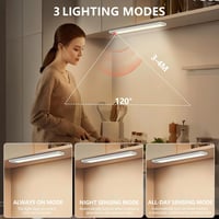 Trayvespace 30 cm-es LED Szekrényvilágítás 2 db - 1000 mAh Újratölthető Mozgásérzékelős Konyhai Lámpa, 3 Üzemmód, 3 Színhőmérséklet, Fokozat 2