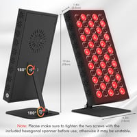 Trayvespace Infravörös Fénypanel - 660NM & 850nm Vörös Fényterápiás Lámpa 60 LED-del, Időzítővel, Fájdalomcsillapításra és Izomrelaxációra 5