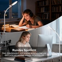 Trayvespace LED asztali lámpa állítható nyakkal, 5 színhőmérséklet, 10000 lux 6