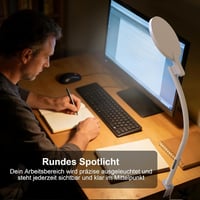 Trayvespace LED asztali lámpa állítható nyakkal, 5 színhőmérséklet, 10000 lux 3