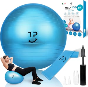 Tre Puri lopta za jogu i pilates - plava - 65 cm