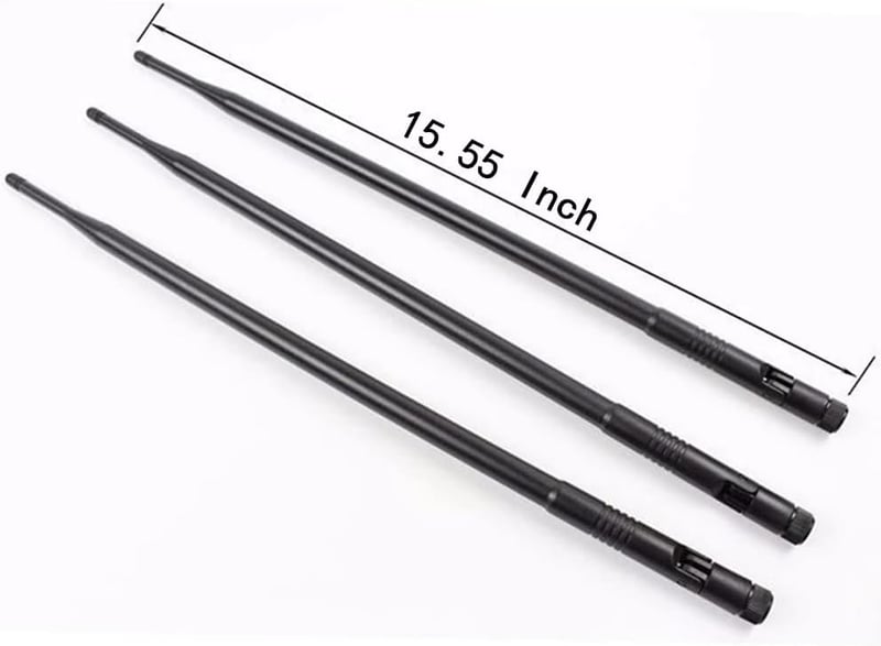 TREADALT-TEC 10dBi WiFi Erősítő Antenna RP-SMA - Kompatibilis Asus Router RT-AC66U, RT-N66U, RT-N16, AC1750, D-Link Routerekhez