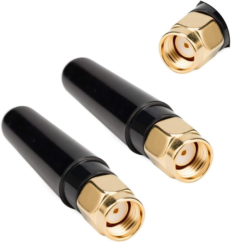 TREADALT-TEC 2 db Mini WiFi Bluetooth Dual Band Antenna RP-SMA - Router, PC, Asus, ASRock alaplap, WiFi 6 kártya, FPV adó - 360° Omnidirekci