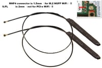 TREADALT-TEC Bluetooth WiFi Antenna MHF4 IPEX - Belső Hálózati Adapter Intel 7260/8260/9260/AX200 M.2 Kártyákhoz - Laptop PC Kompatibilis 3