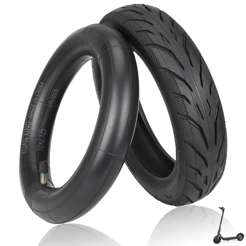 TREFAN 10x2,125 Plášť a duša pre elektrické kolobežky Segway Ninebot D18 D28 D38 F20 F25 F30 F40 F65D Navee V25i V40i V50i Pro, 1 sada