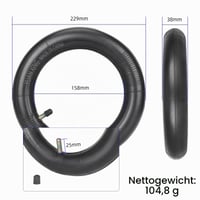 TREFAN 10x2,125 Plášť a duša pre elektrické kolobežky Segway Ninebot D18 D28 D38 F20 F25 F30 F40 F65D Navee V25i V40i V50i Pro, 1 sada 3
