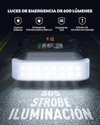 TREKURE Autós Akkumulátor Indító – 27000mAh, 6000A, 12V Benzin/Dízel (max. 12L), 65W Gyors Töltés, LED Lámpa 5