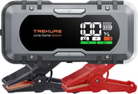 TREKURE Autós Akkumulátor Indító – 27000mAh, 6000A, 12V Benzin/Dízel (max. 12L), 65W Gyors Töltés, LED Lámpa 1