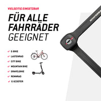 Skladací zámok na bicykel Trelock Fold-it Daily 130 cm – s držiakom X-Press a priehradkou na sledovací čip – pre všetky rámy 9