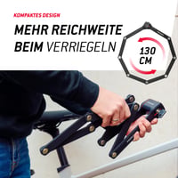 Skladací zámok na bicykel Trelock Fold-it Daily 130 cm – s držiakom X-Press a priehradkou na sledovací čip – pre všetky rámy 5