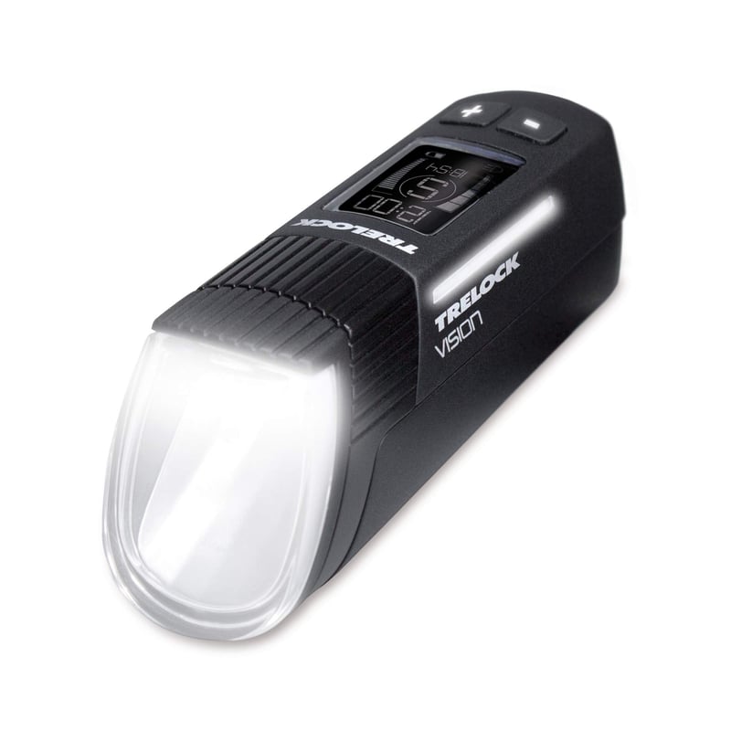 Predné svetlo na bicykel Trelock LS 760 I-Go Vision – 100 luxov, nabíjateľné cez USB, LED, 5 režimov svietenia, dosvit 120 m, čierne