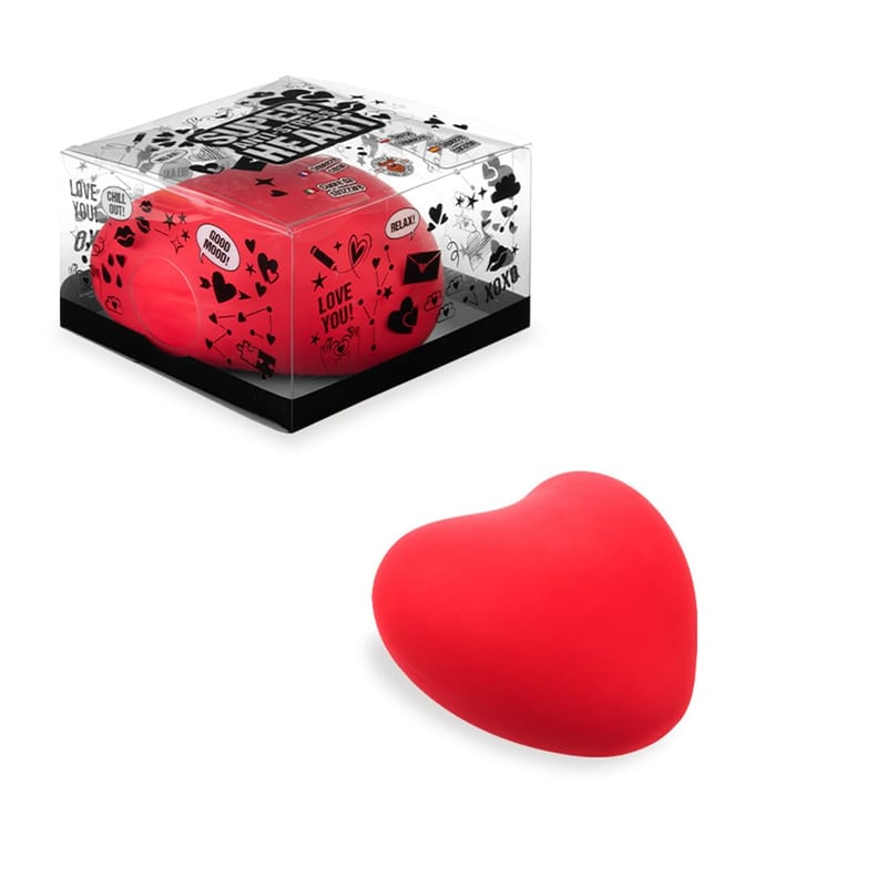 TRENDHAUS 967930 XXL Antistresové srdce Squishy loptička Červená 15x13,5x8 cm pre deti aj dospelých